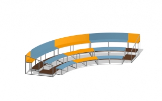 Трибуна спортивная С-141 "Оптима"